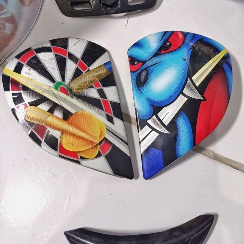 aksesoris knob sidepod side pod Helm INK CL25 Buldog Bekas ORI Copotan