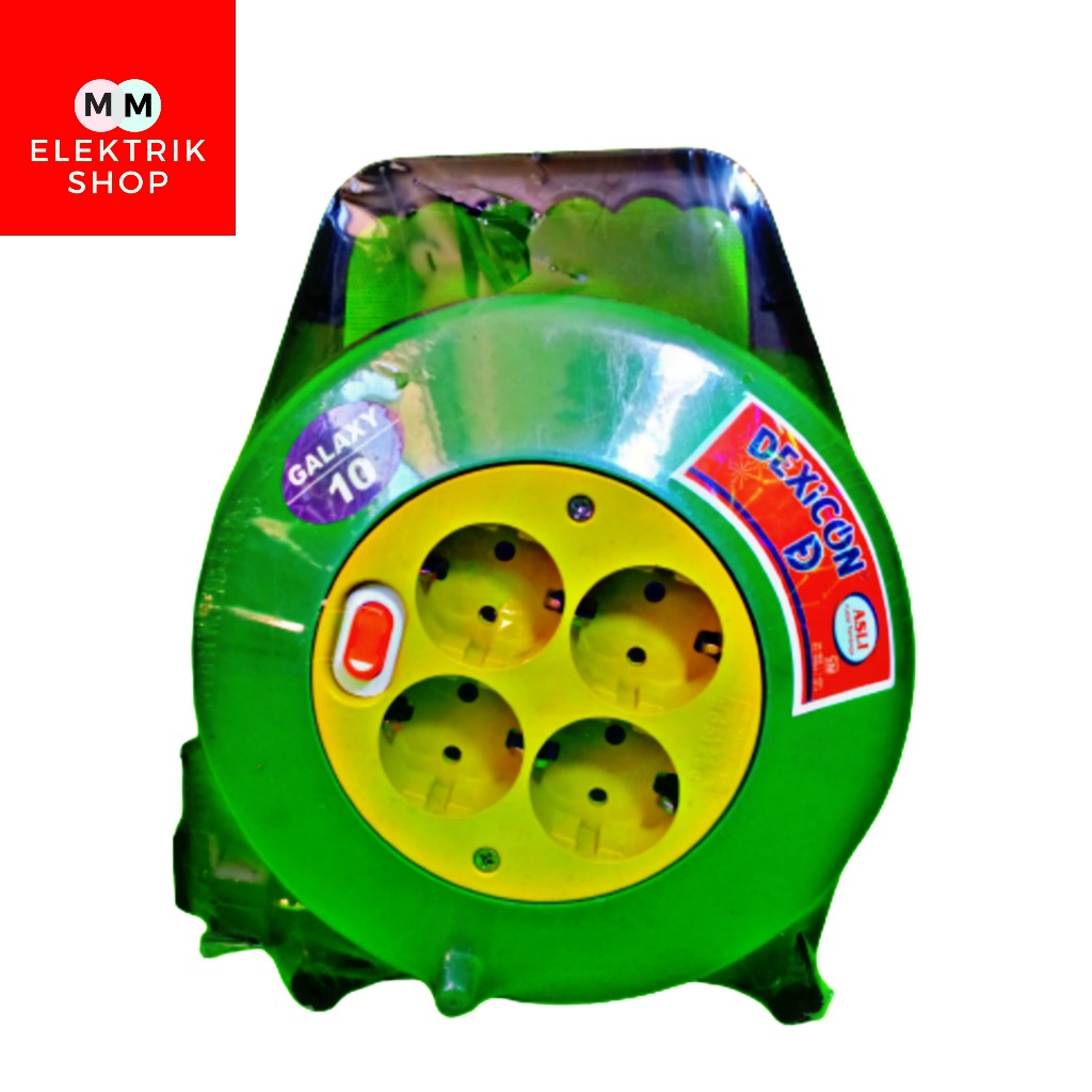 Roll Kabel Box Kabel Listrik Saklar 10 Yard 4 Lubang DEXICON