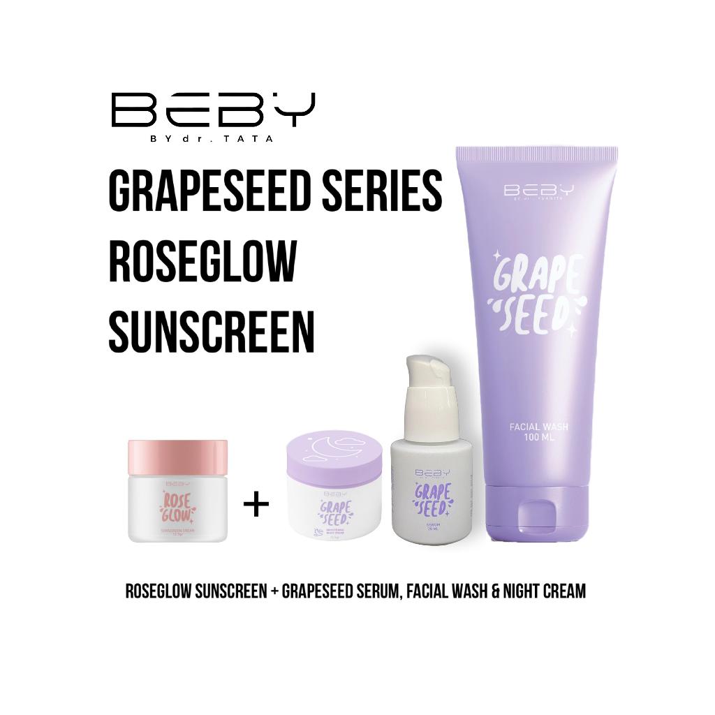 Grape seed series x rose glow sunscreen