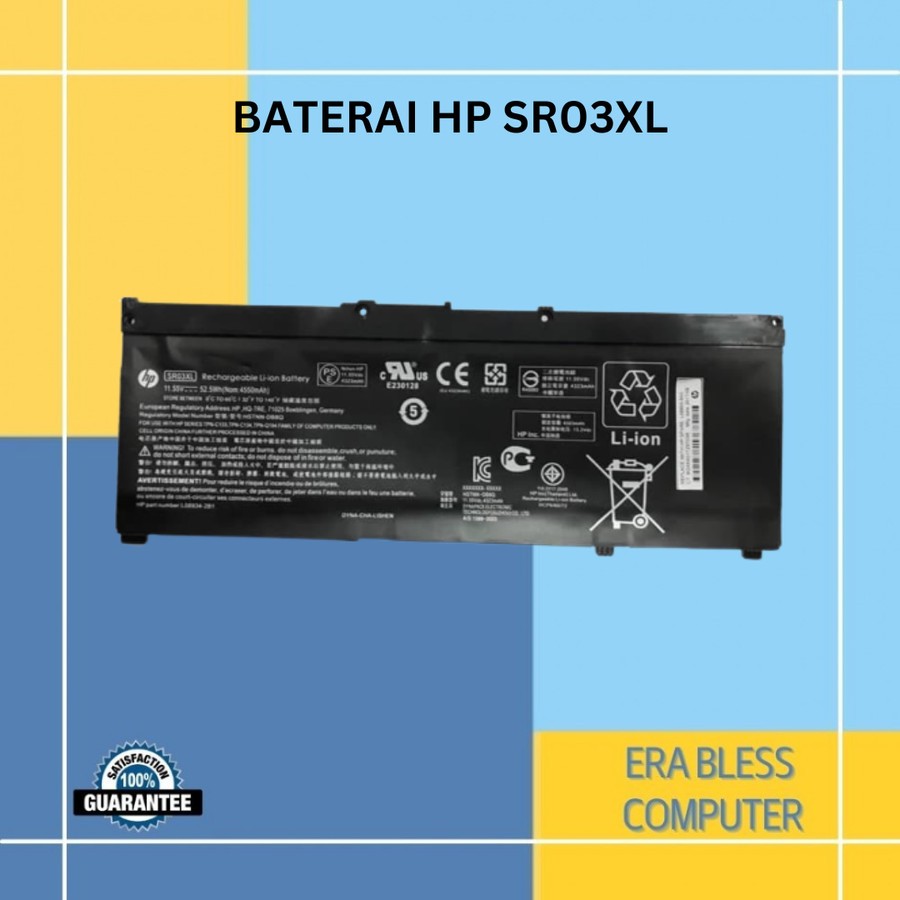Baterai HP Pavilion Gaming 15-CX0055TX 15-CX0056TX 15-CX0057T Original