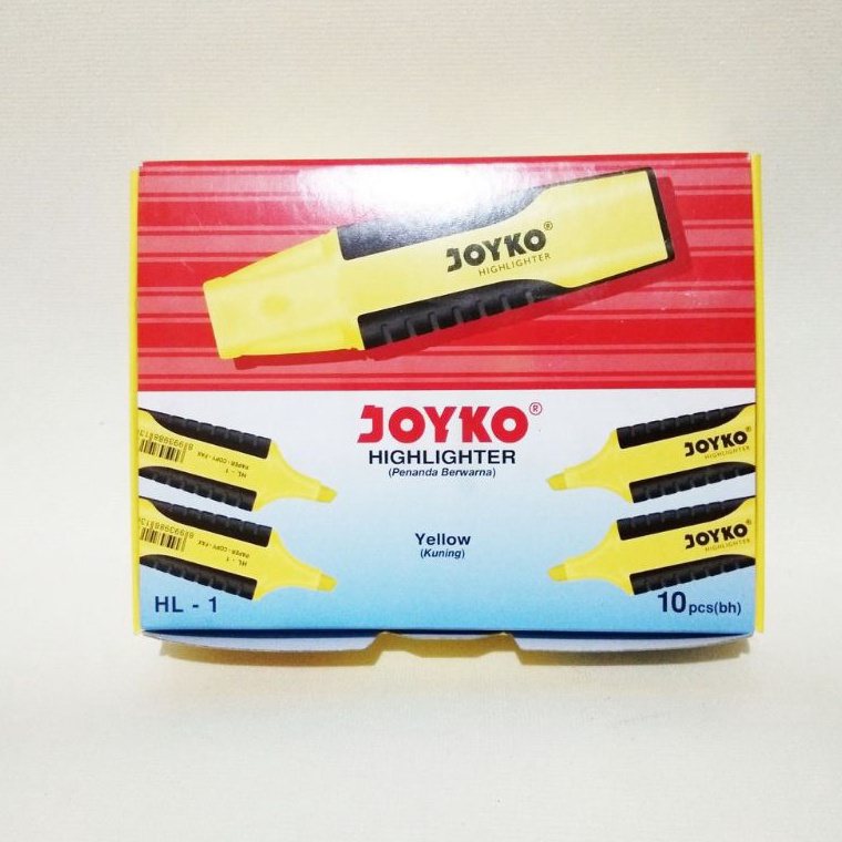 

HIGHLIGHTER JOYKO HL1HL5 PER PAK 1PCS KODE F9I5