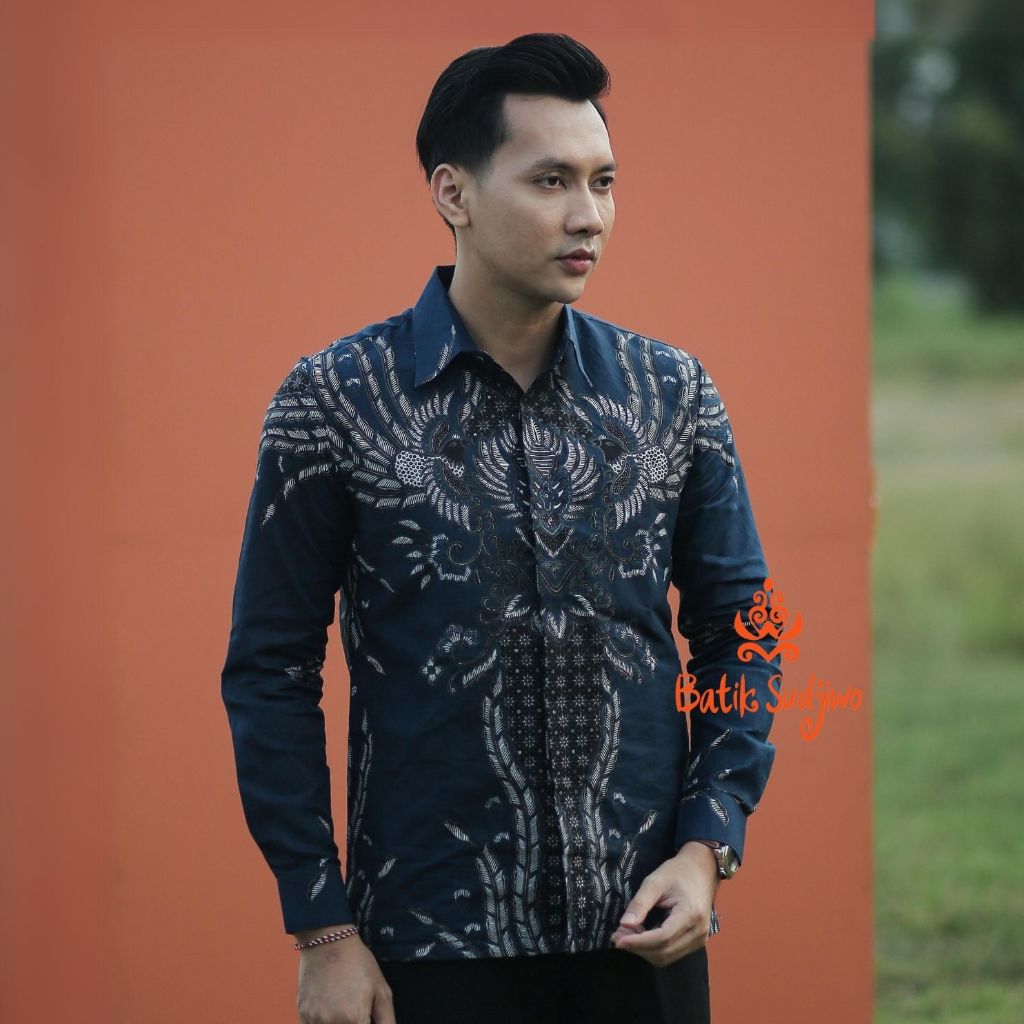 SUDJIWOBATIK Motif MAHAPRANA Kemeja Batik Pria Solo Slimfit Premium Katun Premium Lapis Furing