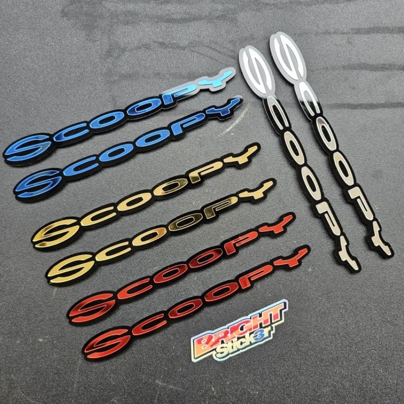Emblem Scoopy 2017-2020 Akrilik