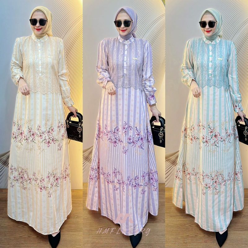 LuxuryFashion READY GAMIS WANITA ALISYA BY HMF LUXURY BEST SELLER