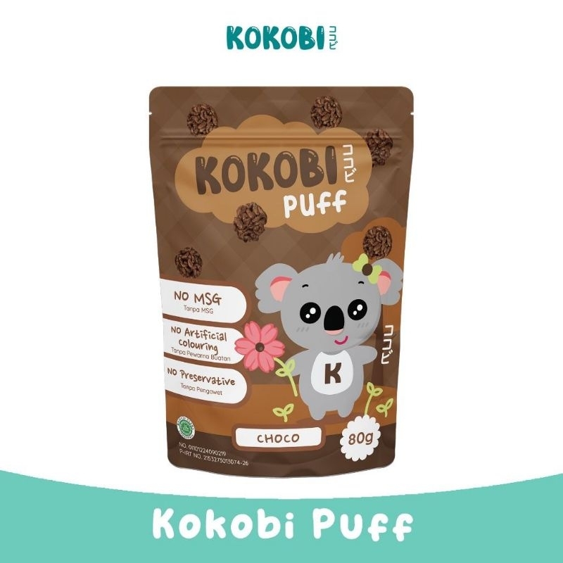 KOKOBI PUFF CHOCOLATE - CEMILAN ANAK NON MSG - SNACK SEHAT ANAK - KOKOBI MEDAN