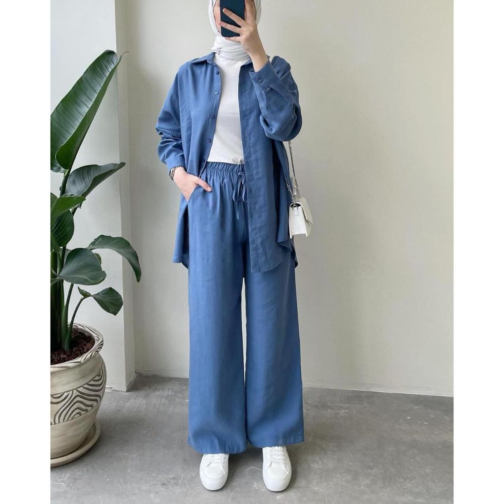 One Set Jumbo-One Set Polos Jumbo-One Set Rayon Busui-Daily Set Bigsize-Setelan Jumbo Fit 5Xl Pasti