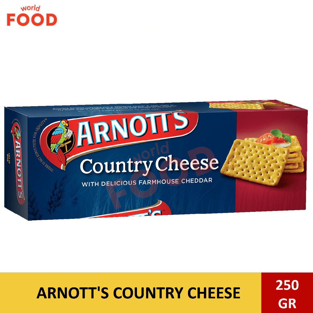 

ARNOTT'S COUNTRY CHEESE CRACKERS 250GR