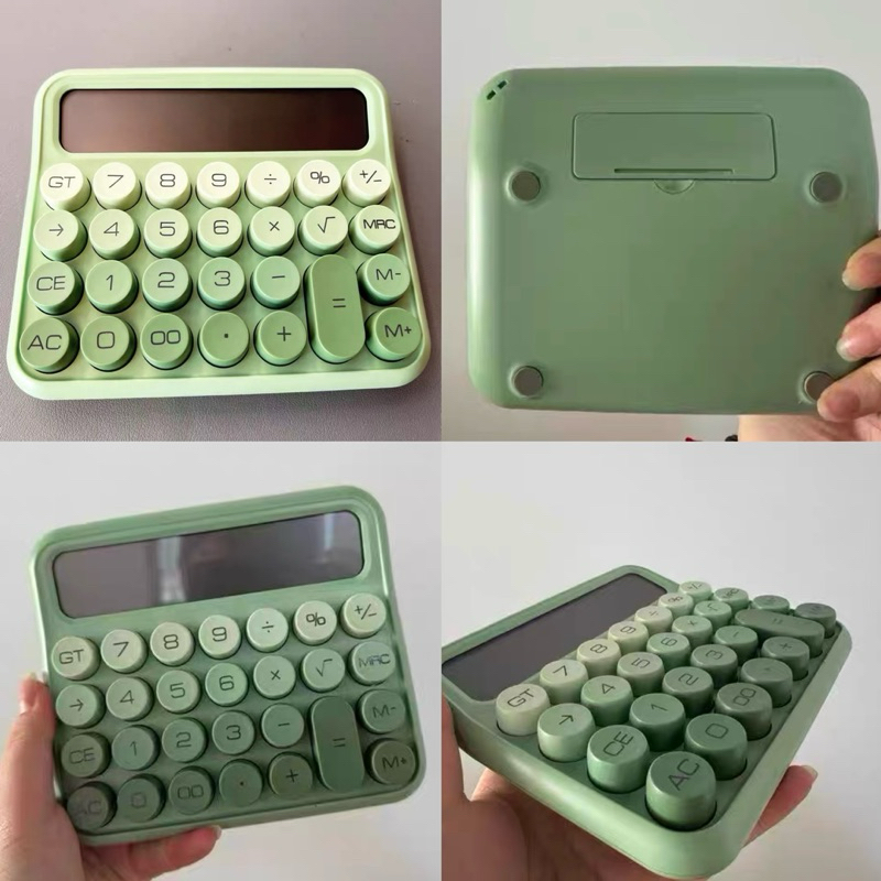 

RB colorful mechanical calculator retro kalkulator timbul imut warna gradiasi