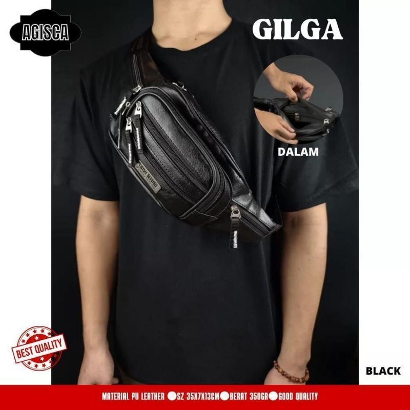 GILGA TAS SELEMPANG BLACK by AGISCA