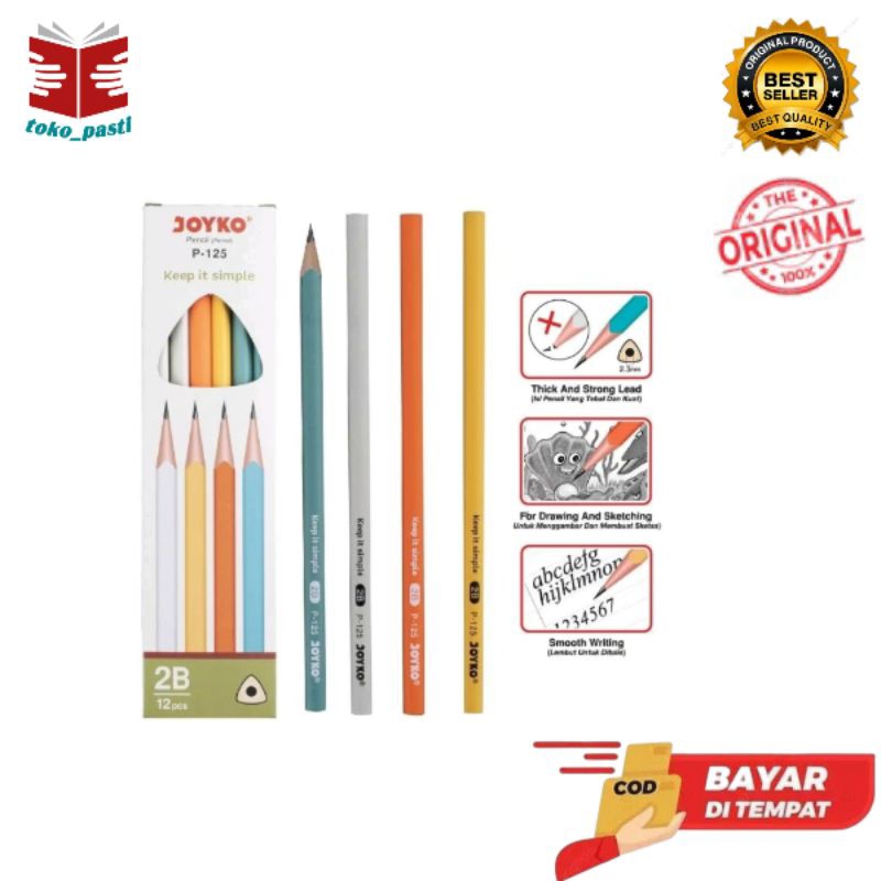 

PENSIL 2B JOYKO P125 jual per lusin