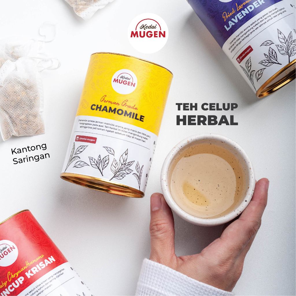 

Kedai Mugen - Tea Bag Herbal - Teh Celup Chamomile/ Osmanthus/ Krisan/ Lavender/ Peppermint