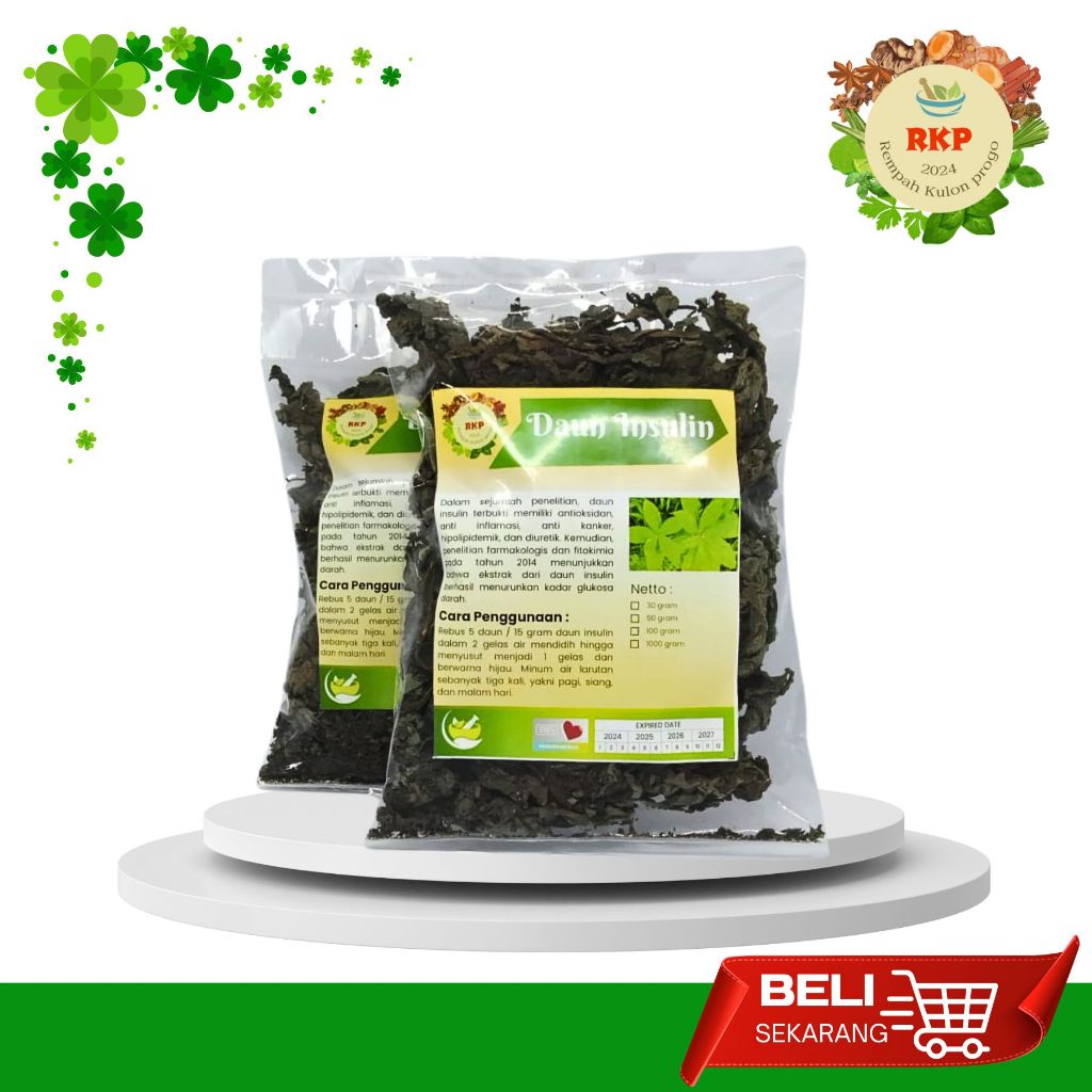 

Teh seduh Daun Insulin Untuk Diabetes Gula darah 50gram