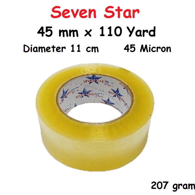

Max Sale Seven Star Lakban 45 mm x 11 Yard Terjamin Ukuran Super Lengket