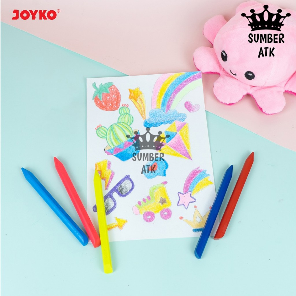 

Krayon Bersih Clean Crayon Erasable Joyko 12 dan 24 Warna CLCR-AB-12 CLCR-AC-24