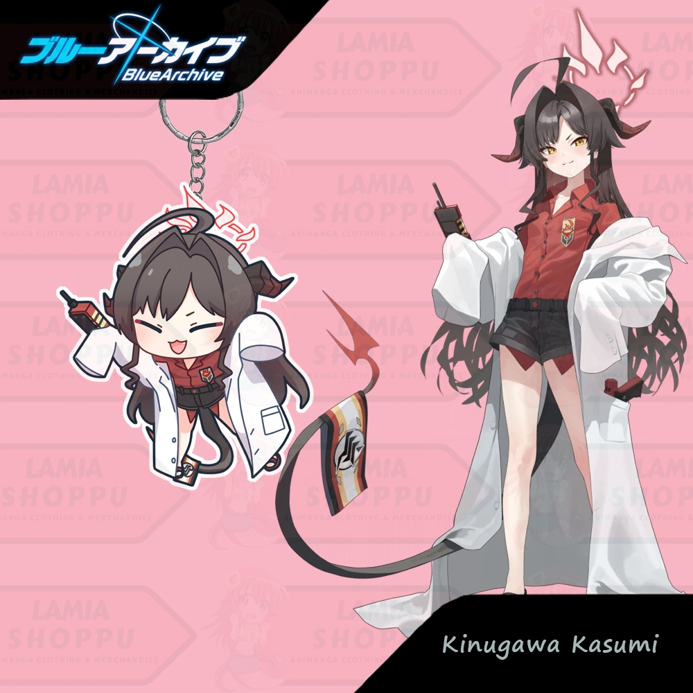 Gantungan Kunci Blue Archive Kasumi Chibi | Ganci UV Kasumi Blue Archive | Keychain Blue Archive