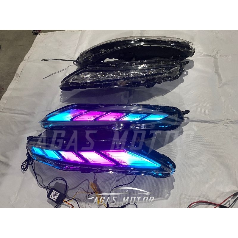 lampu drl lampu alis xpander 2018 2019 2020 custome sein running matrix rgb tampilan xpander 2021 20