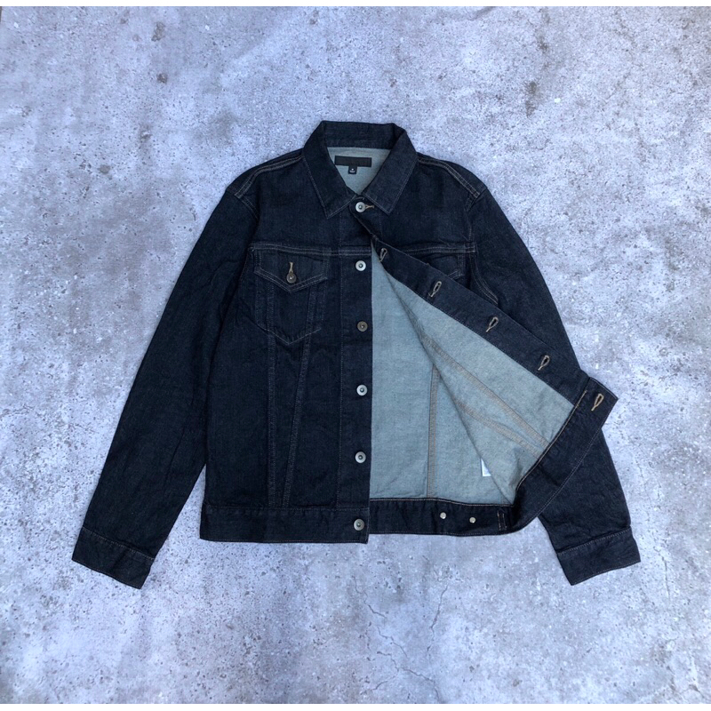 Jaket Denim uniqlo original Second