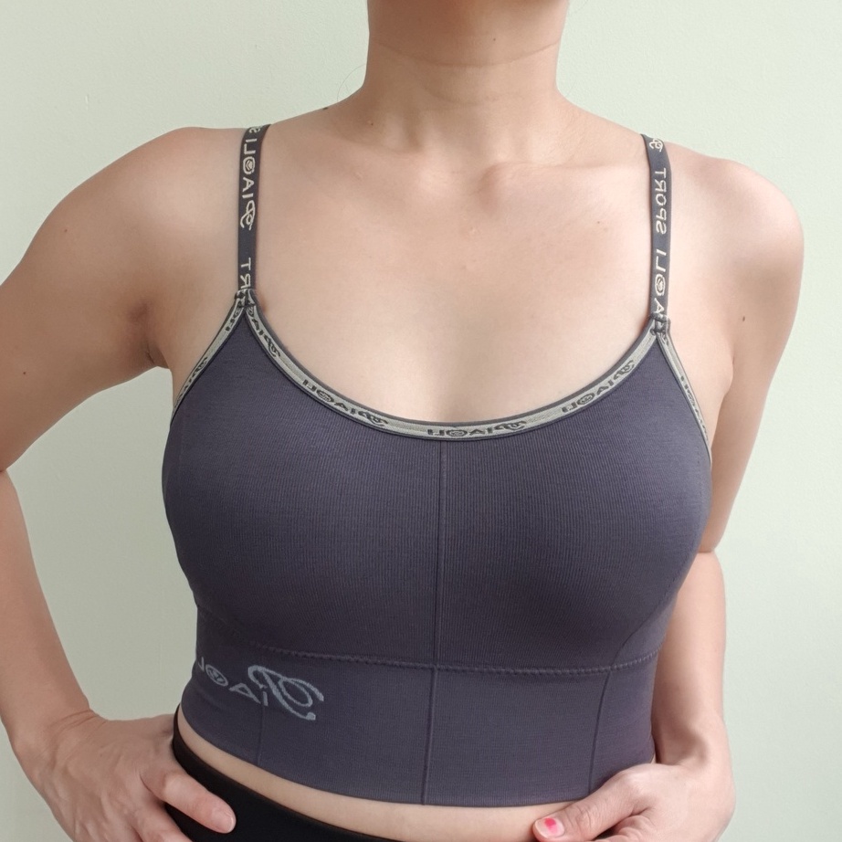 Terbatas Kemben Wanita Seamless Crop Top Miniset Remaja Dewasa Sport Bra Busa Piaoli 5577