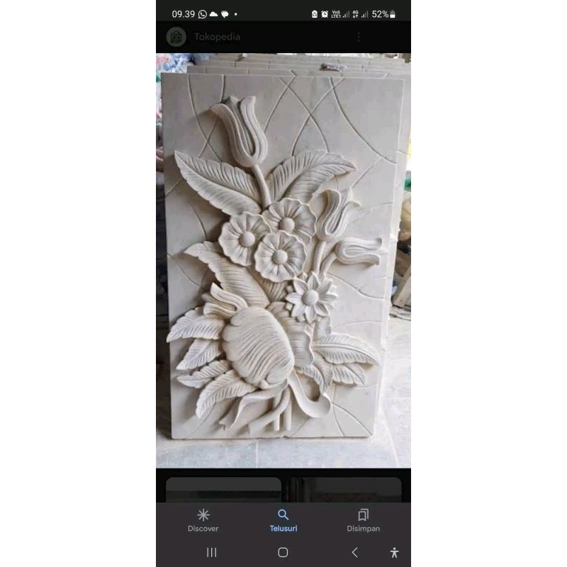 batu alam relief hiasan dinding berbagai ukuran dan motif