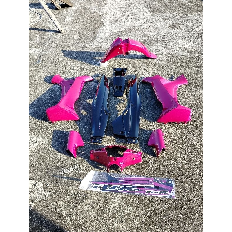 full set body halus Yamaha fiz r FIZ R warna hitam ungu
