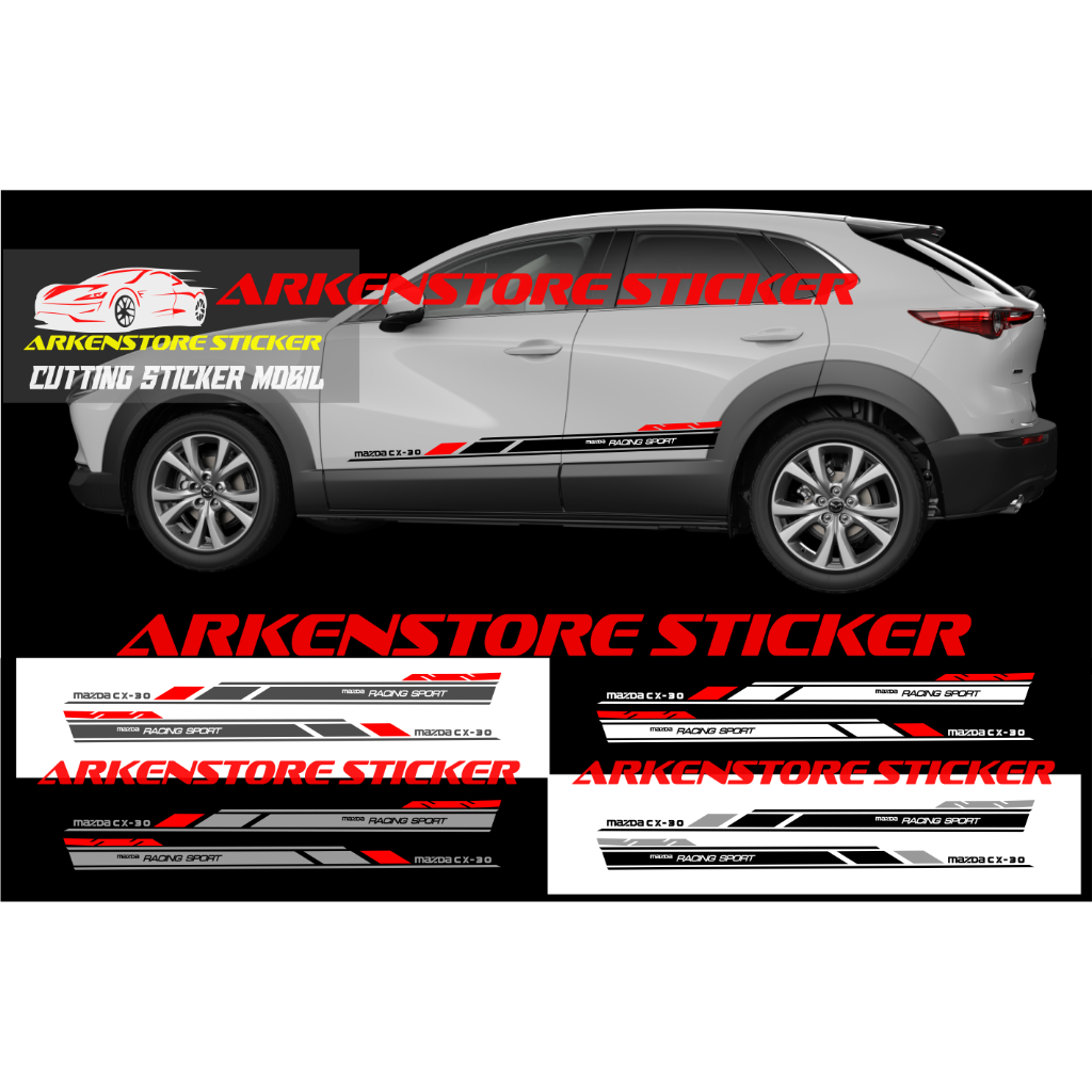 Sticker mazda cx30 sticker stiker mobil mazda cx 30 sticker list mazda cx-30