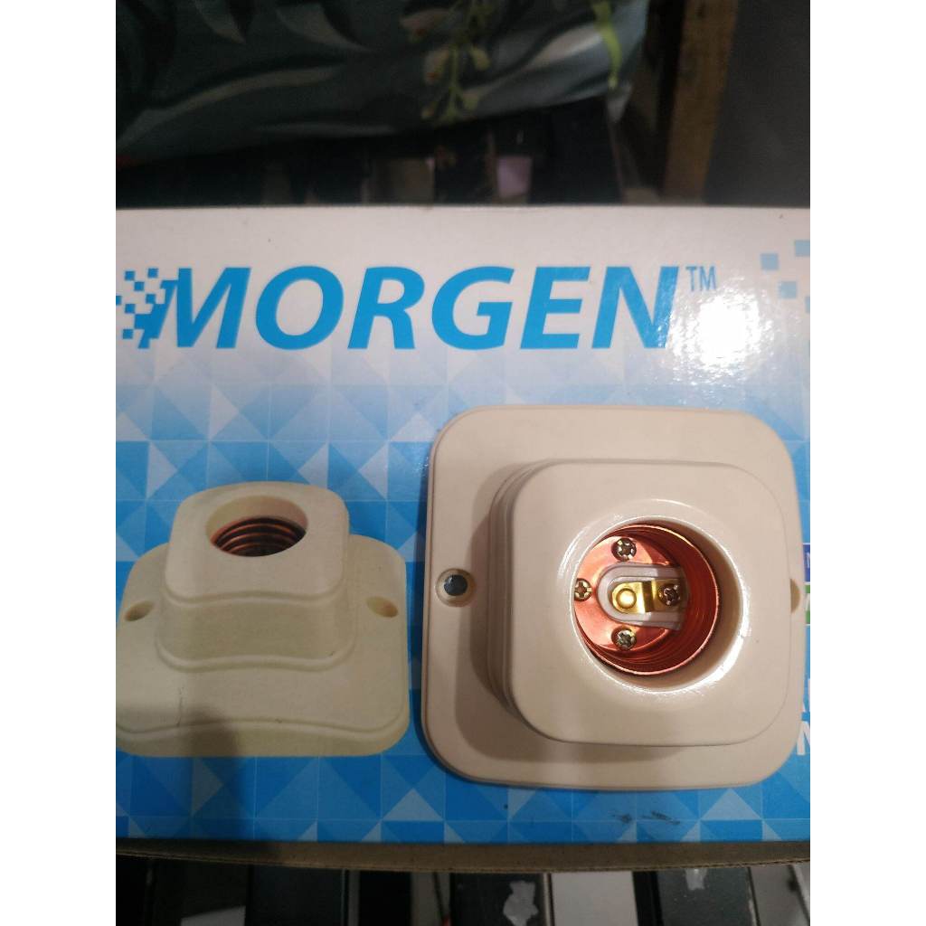 MG-621 FITTING OVAL MORGEN PERSEGI FITTING LAMPU PERSEGI MORGEN OVAL RUMAH LAMPU FITTING PLAFON OVAL