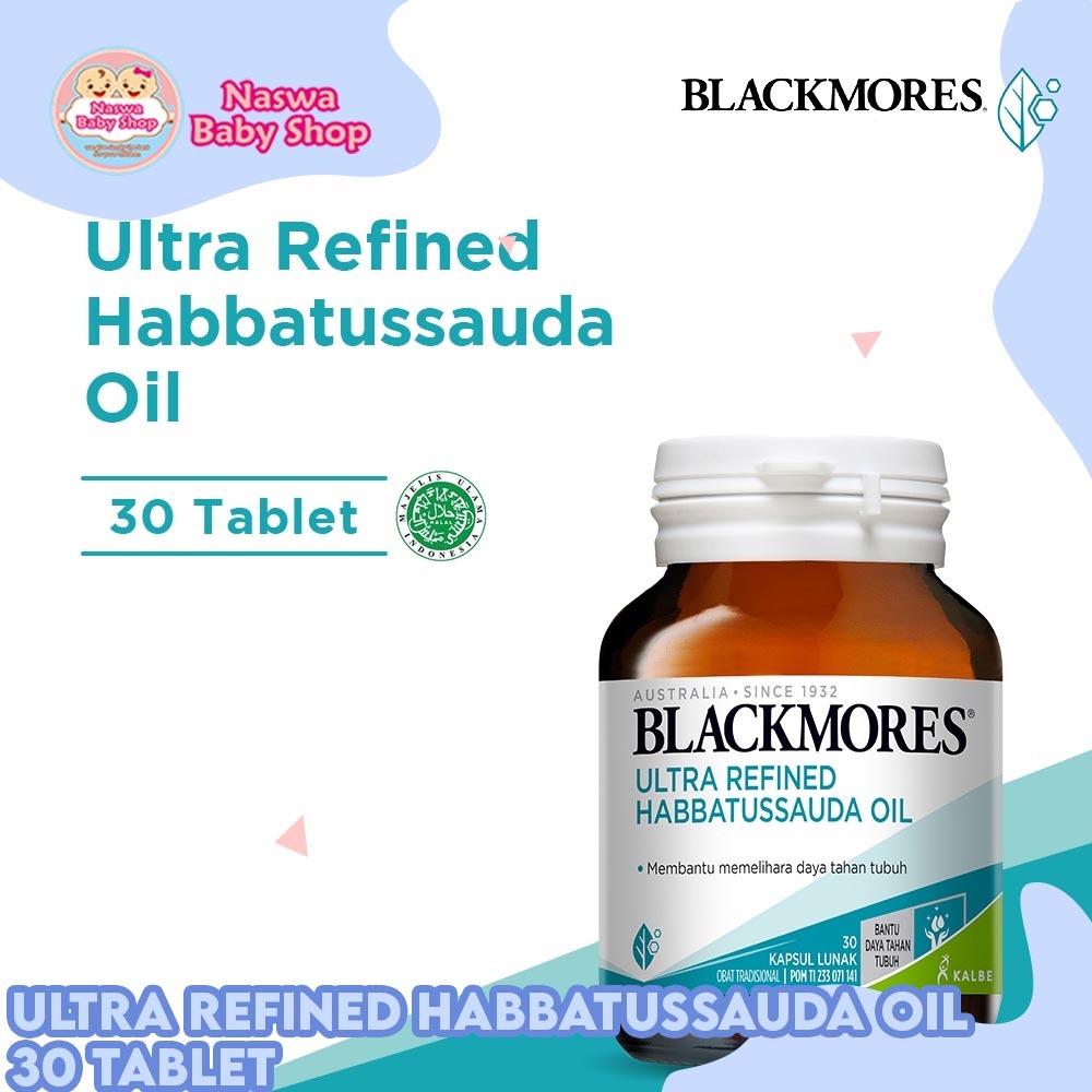 Blackmores Ultra Refined Habbatussauda Oil 30 Kapsul Lunak