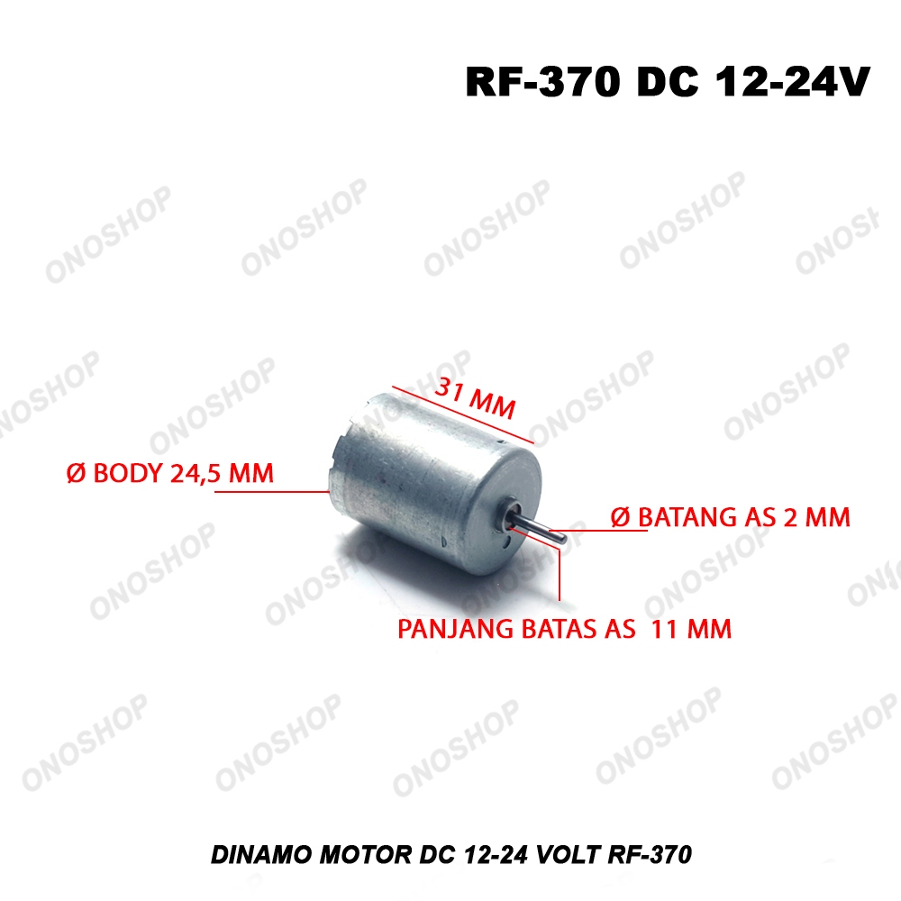 Dinamo Motor DC 12-24 Volt RF-370