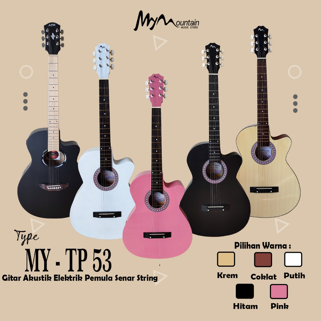 Gitar akustik pemula paket lengkap