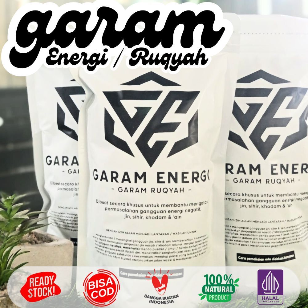 

GARAM ENERGI (GARAM RUQYAH) Untuk Segala Penyakit Medis Non Medis , Menetralisir Rumah, Toko, Tempat Usaha Dari Energi Negatif Atau Jin, Tolak Balak, Pelarisan, Perlindungan, Keberuntungan, Penangkal Sihir Penarik Rejeki, Rekomendasi Syekh Ali Jaber