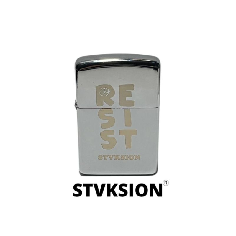 POCKET LIGHTER STVKSION RESIST /  KOREK API BAND / KOREK POLOS CUSTOM / KOREK API TITANIUM STAINLESS