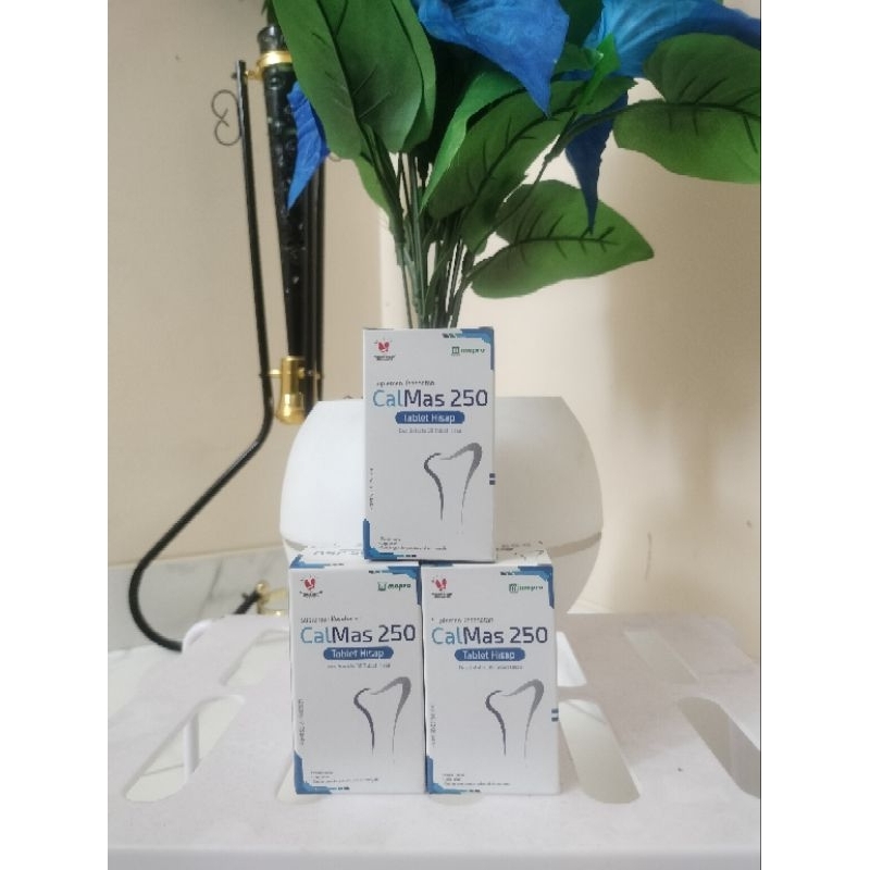 CALMAS 250MG /MEMBANTU KEBUTUHAN KALSIUM / ISI 30 TABLET HISAP KUNYAH