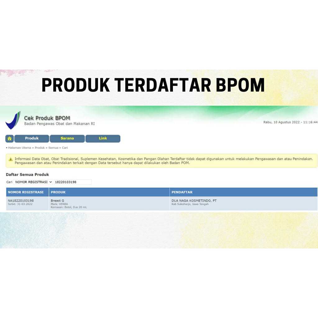 RB Verba Serum Breast G Breast Lift Serum Pembesar Payudara, Mengencangkan Payudara, dan Perawatan