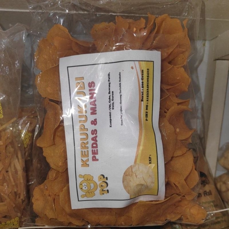 

Kerupuk Ubi Pedas Manis Merek Top / Kerupuk EKSA Top / Kerupuk Ketela Mentah / Krupuk Ubi Jalar Kal-Bar 500gram