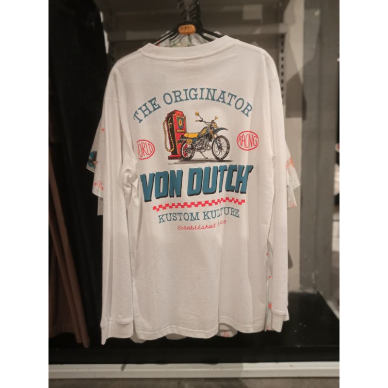 KAOS VON DUTCH ORIGINAL LONG SLEEVE WHITE