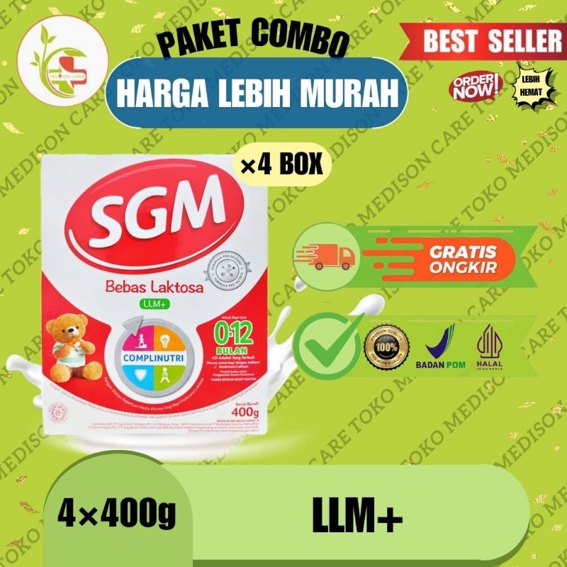 sgm LLM+ LLM bebas laktosa | 400gr LLM+