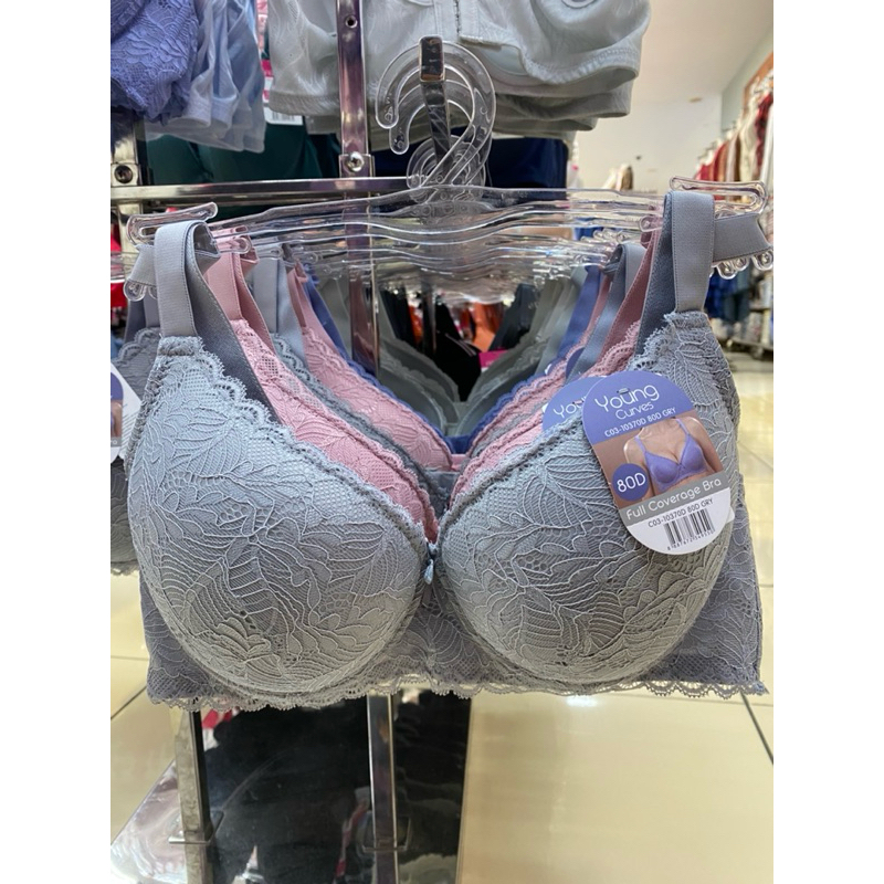 YOUNG CURVES BRA BERKAWAT BROKAT CUP D (C03 10370)