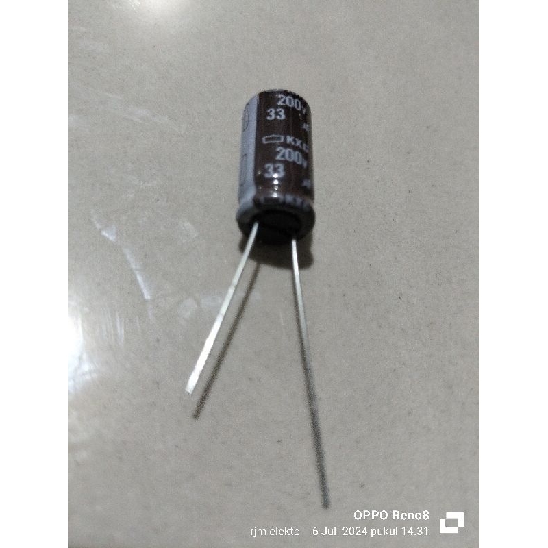 Elko ukuran 33uf 200v coklat