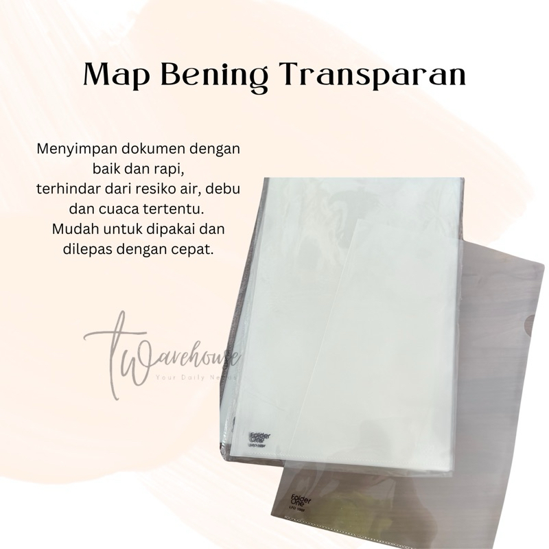 

Map Bening Transparant || Map L Plastik Folder