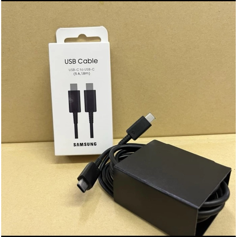 Kabel Data Samsung C TO C 5A Super Fast Charging 1.8 Meter