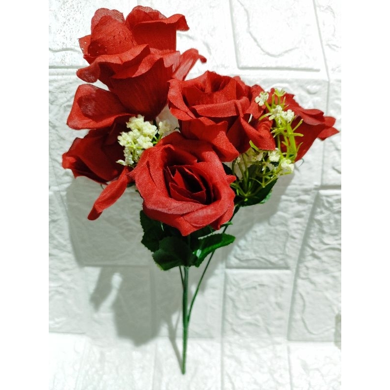 BUNGA MAWAR BESAR/ BUNGA BUKET/ BUNGA ARTIFISIAL/ BUNGA PALSU