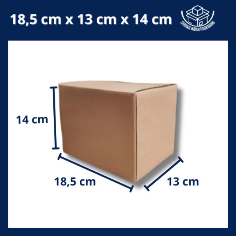 

(5 pcs) Kardus Packing Polos Sedang, Box Packing dll 18,5x13x14 cm
