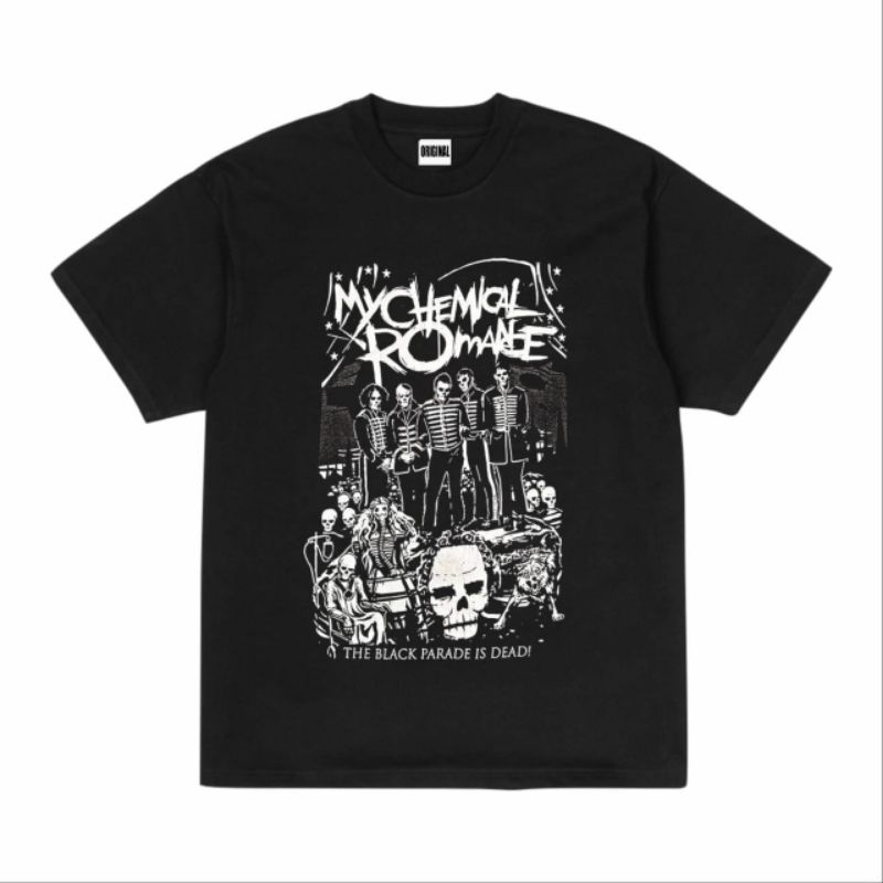 KAOS BAND MY CHEMICAL ROMANCE TEBAL 24S | BAJU DISTRO MUSIK PREMIUM VINTAGE