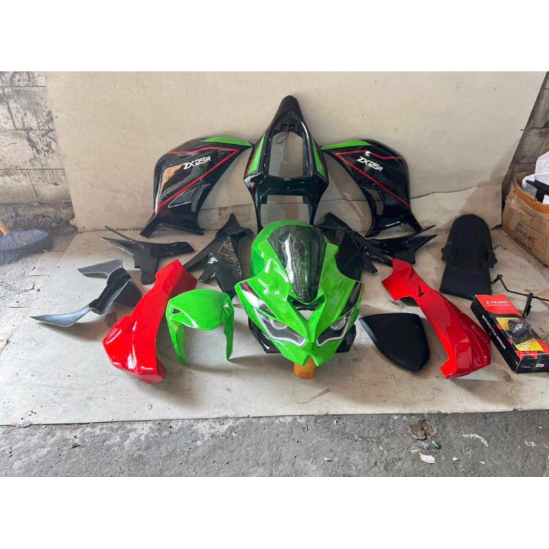 Fullbodi full fairing model Ninja zx25r utk new vixion byson karbu r15 v2 ninja 250 mono karbu fi