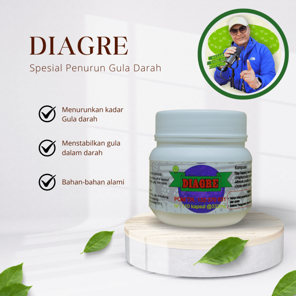 DIAGRE SPESIAL ATASI DIABETES DAN KENCING MANIS - HASAN SABLAH PUSPITA RADJA HERBAL [BISA COD]