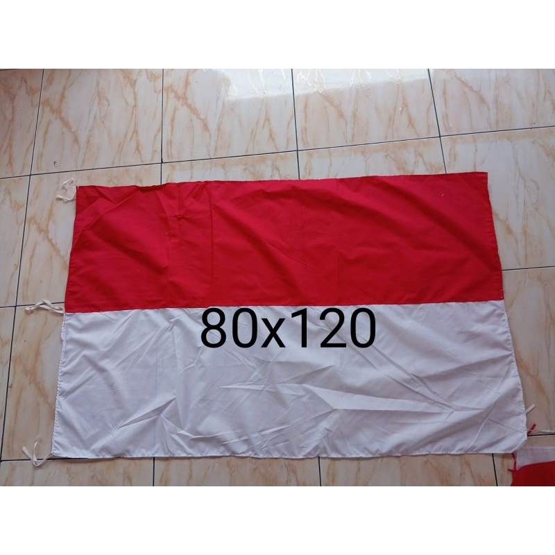 Bendera Merah Putih 80X120cm Kain Katun ERO GOLDEN || bahan Tebal dan Halus