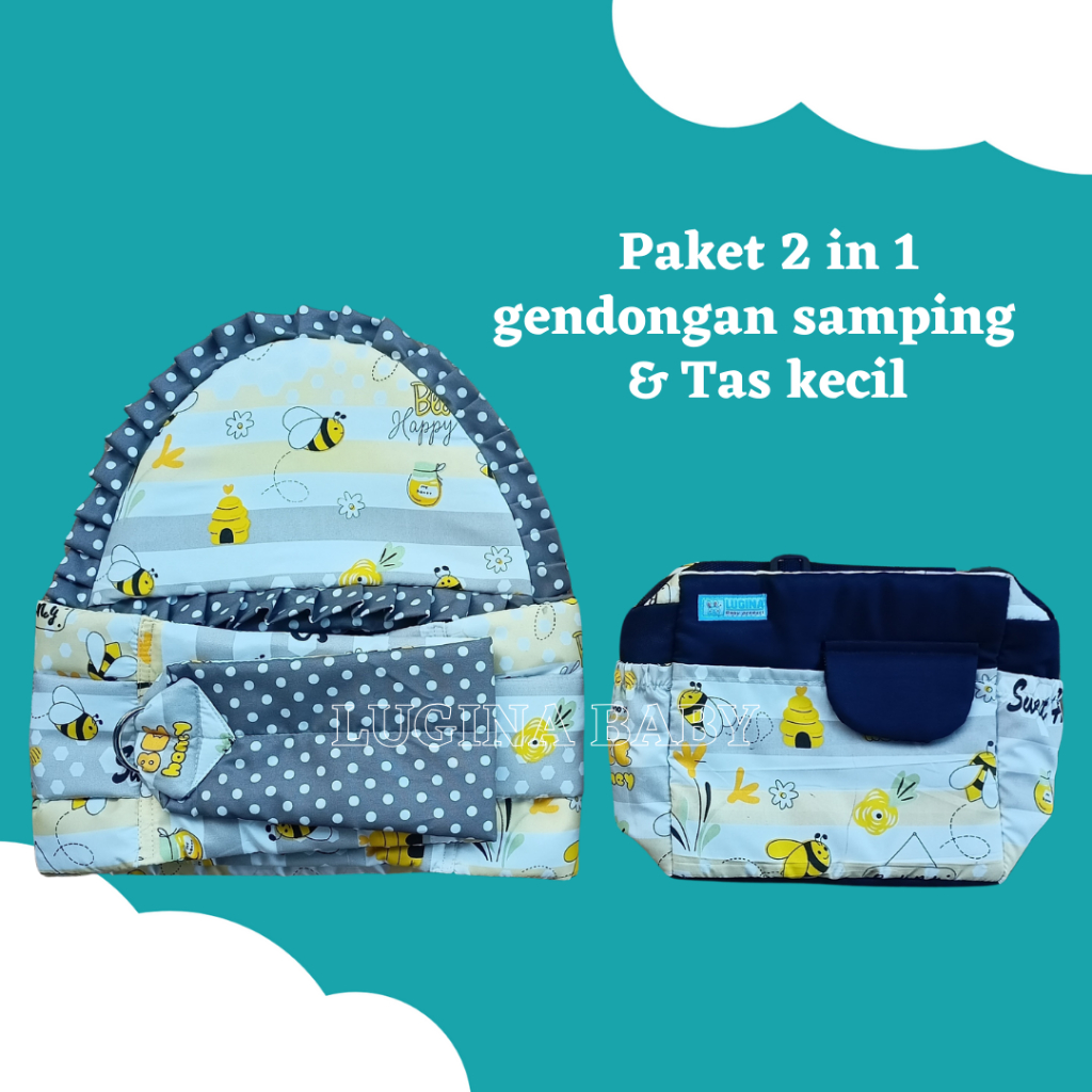 Satu Set Tas Kecil dan Gendongan samping bayi set perlengkapan bayi