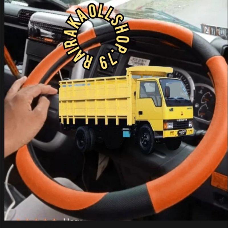 Sarung Stir Truk Mitsubishi Canter HD Bungkus pelindung Stir Canter