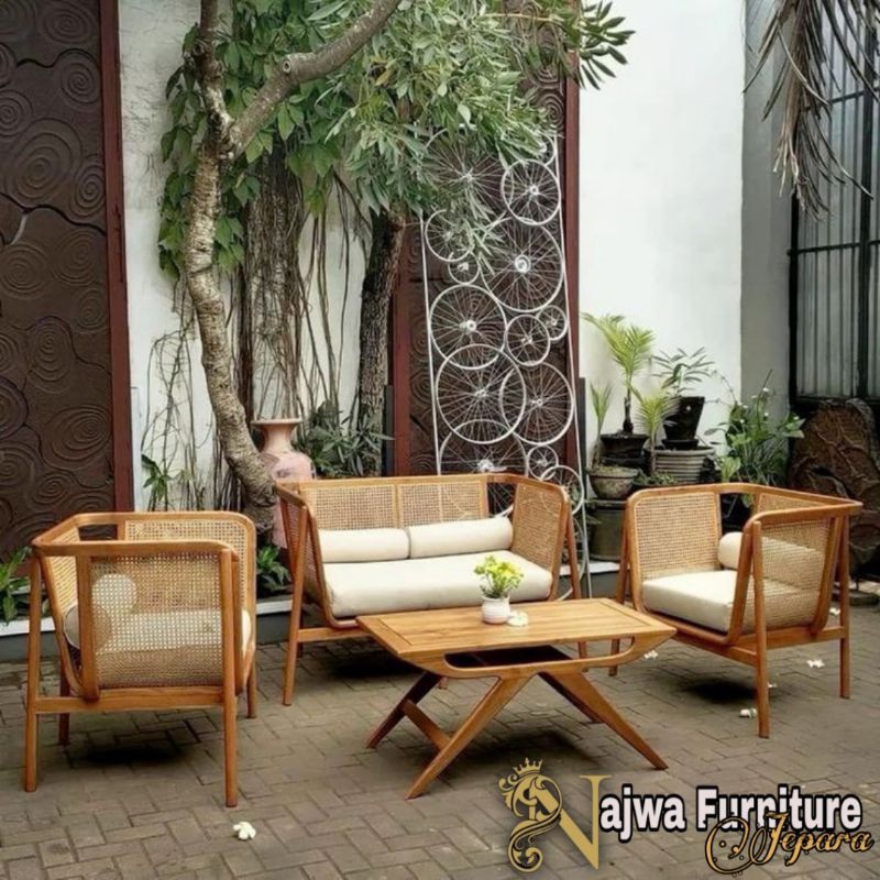 KURSI KLASIK MODERN KURSI TAMU ROTAN MEWAH SOFA TAMU JATI KLASIK WOOD