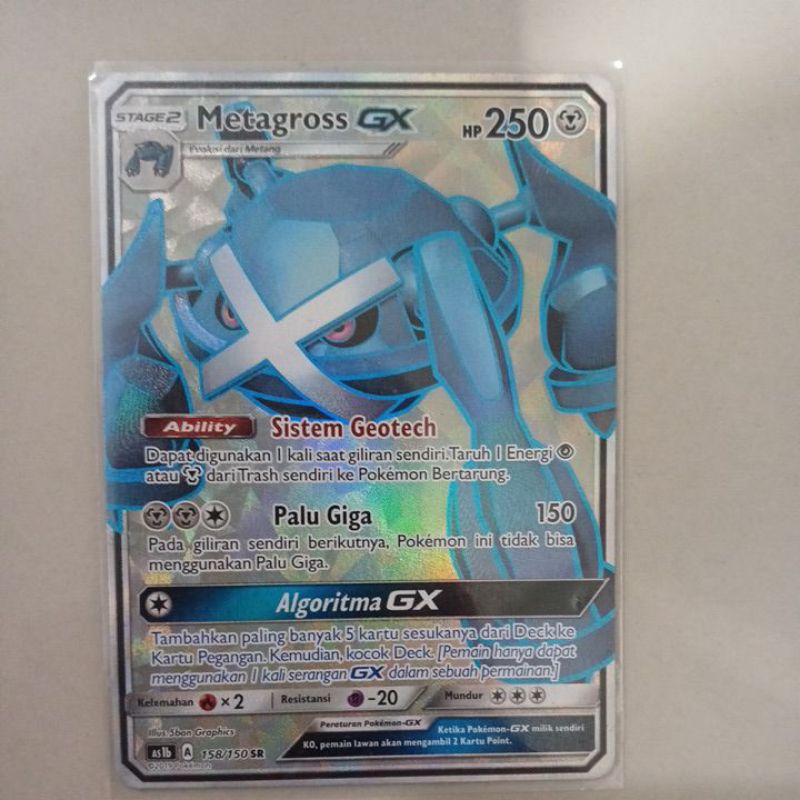 kartu pokemon tcg original bahasa indonesia metagross gx sr || Metagross gx sr